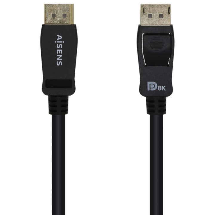 CABLE AISENS DISPLAYPORT CERTIFICADO V1.4 8K60HZ M/M 2.0M NEGRO