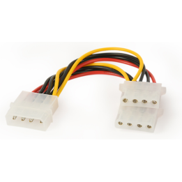 CABLE INTERNO GEMBIRD MOLEX 4 PIN 1x MACHO 2x HEMBRA