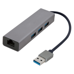 ADAPTADOR DE RED GEMBIRD USB AM GIGABIT CON HUB DE 3 PUERTOS USB 3.0