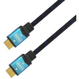 CABLE HDMI AISENS V2.0 PREMIUM 4K60HZ 18GBPS A/M-A/M 3.0M NEGRO AZUL