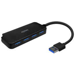 HUB AISENS USB 3.0 TIPO A/M-4XTIPO A/H NEGRO 15CM