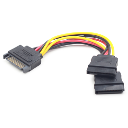 CABLE ALIMENTACION GEMBIRD SATA PLANO 0,15M