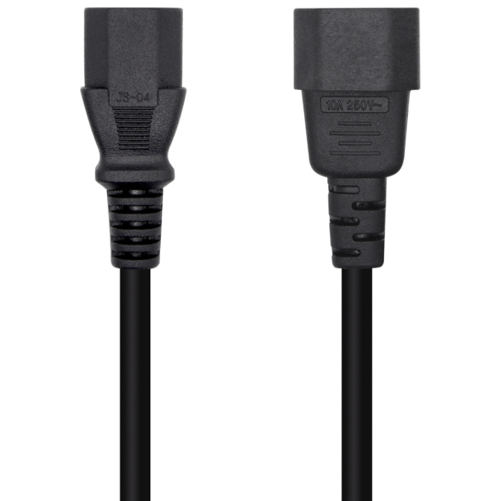 CABLE AISENS ALIMENTACION CPU C13/H-C14/M NEGRO 3mts