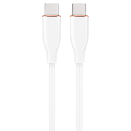CABLE DE CARGA Y DATOS GEMBIRD (PD) TIPO-C SILICONA ALTA CALIDAD 1,5M BLANCO