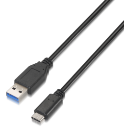 CABLE AISENS USB 3.1 GEN2 10GBPS 3A TIPO USB-C M-A M NEGRO 1.0M