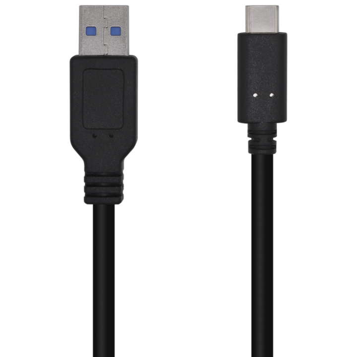 CABLE AISENS USB 3.1 GEN2 10GBPS 3A TIPO USB-C M-A M NEGRO 1,5mt