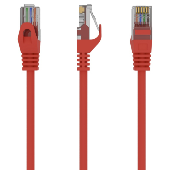 CABLE RED GEMBIRD UTP CAT6 0,5M ROJO