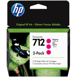TINTA HP 712 MAGENTA PACK 3