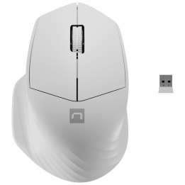 RATON NATEC SISKIN 2 1600 DPI BLANCO BLUETOOTH PILAS