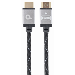 CABLE TRENZADO HDMI 2.0 4K 60HZ GEMBIRD SELECT PLUS SERIES CON ETHERNET 5M NEGRO