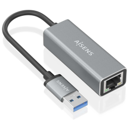 CONVERSOR AISENS USB 3.0 A ETHERNET GIGABIT 10/100/1000 GRIS 15CM