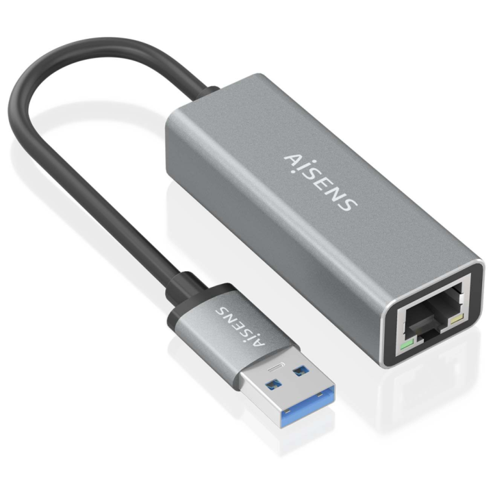 CONVERSOR AISENS USB 3.0 A ETHERNET GIGABIT 10/100/1000 GRIS 15CM