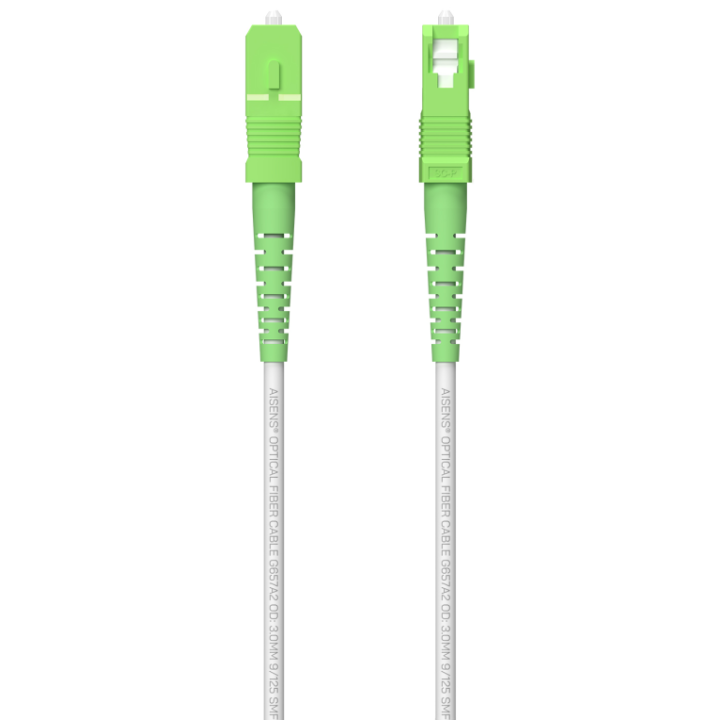 CABLE AISENS FIBRA G657A2 3.0 9 125 SMF SIMPLEX LSZH SC APC 60M