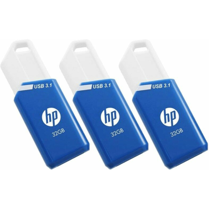 MEMORIA USB 3.1 HP 3x32GB X755W PACK AZUL