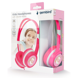 AURICULARES GEMBIRD MHP-JR-PK INFANTIL ROSA ALAMBRICO JACK 3.5MM
