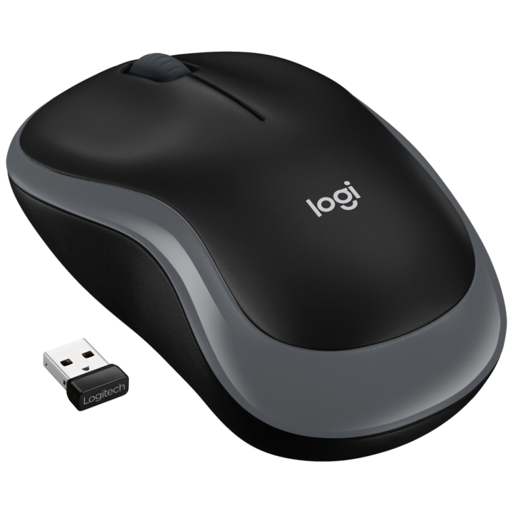 RATON LOGITECH M185 NEGRO GRIS RF INALAMBRICO PILAS
