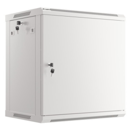 ARMARIO RACK 19" MURAL 12U/600X450 PARA AUTOMONTAJE CON PUERTA METALICA GRIS