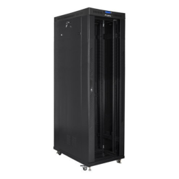 ARMARIO LANBERG RACK 19" 42U 600X1200 FLAT PACK NEGRO PUERTA CRISTAL CON LCD