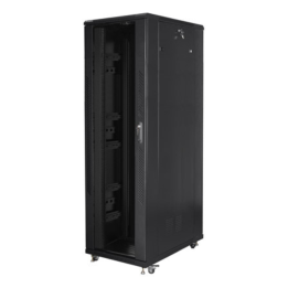 ARMARIO RACK LANBERG 19" 42U 800X1200 PUERTA DE CRISTAL FLAT PACK NEGRO