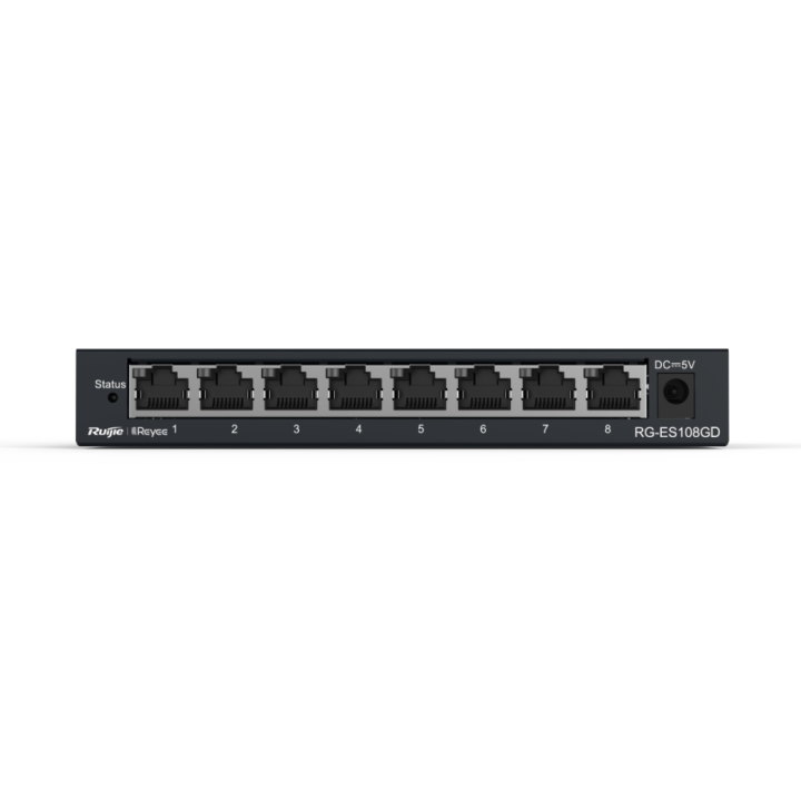 RUIJIE REYEE RG-ES108GD 8-PORT 10/100/1000 MBPS DESKTOP SWITCH METAL CASE