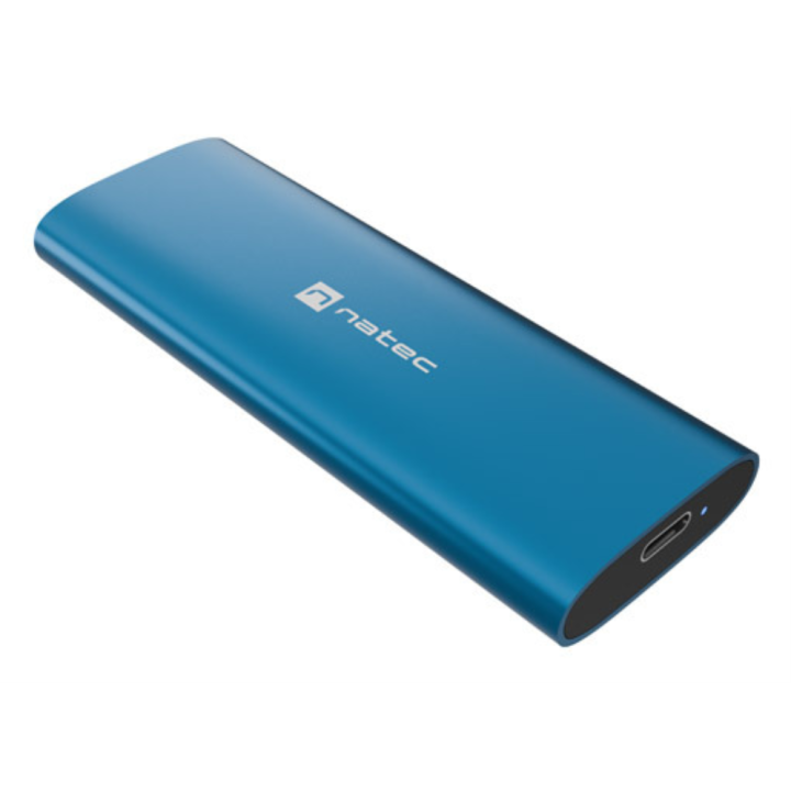 CARCASA SSD NATEC RHINO M.2 NVME LITE USB-C 3.2 GEN 2 AZUL HORIZONTE