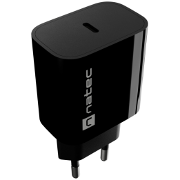 CARGADOR NATEC RIBERA 20W 1XUSB-C PD3.0 NEGRO