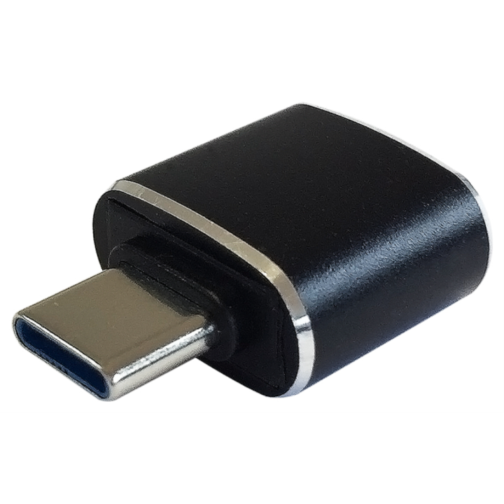 MINI ADAPTADOR AISENS USB 3.1 GEN2 3A TIPO USB-C M-A H NEGRO