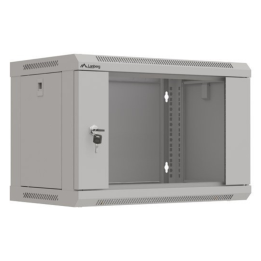 ARMARIO LANBERG MURAL RACK 19" 6U 540X350 FLAT PACK GRIS PUERTA CRISTAL