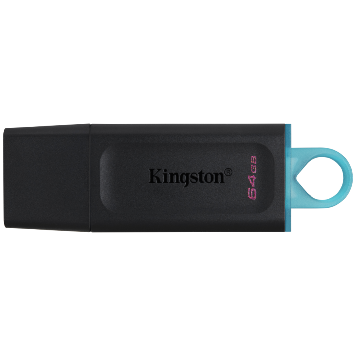 MEMORIA USB 3.2 KINGSTON 64GB DATATRAVELER EXODIA NEGRO TURQUESA