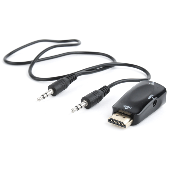 ADAPTADOR GEMBIRD HDMI A VGA HEMBRA CON 3,5MM AUDIO 0,15M