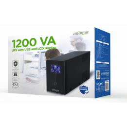 SAI GEMBIRD CON USB Y DISPLAY LCD 1200 VA NEGRO