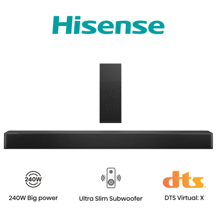 BARRA SONIDO HISENSE HS2100 2.1 240W BT