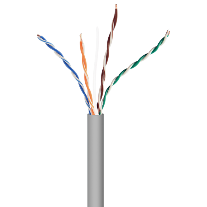 CABLE RED GEMBIRD UTP CAT5E SOLIDO CCA AWG24 BOBINA 305M GRIS