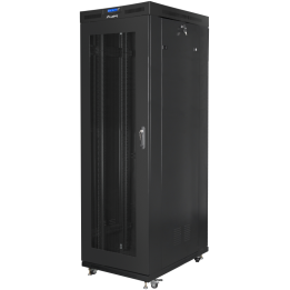ARMARIO LANBERG RACK 19" 27U 800X1200 PUERTA MESH CON LCD FLAT PACK NEGRO