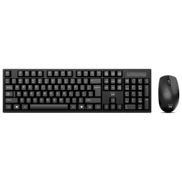 COMBO TECLADO RATON EWENT ESPAÑOL TECLAS PROGRAMABLES RF INALAMBRICO NEGRO