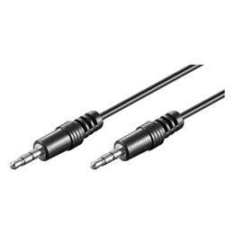 CABLE AUDIO ESTEREO EWENT JACK 3,5MM MACHO A 3,5MM MACHO 2m