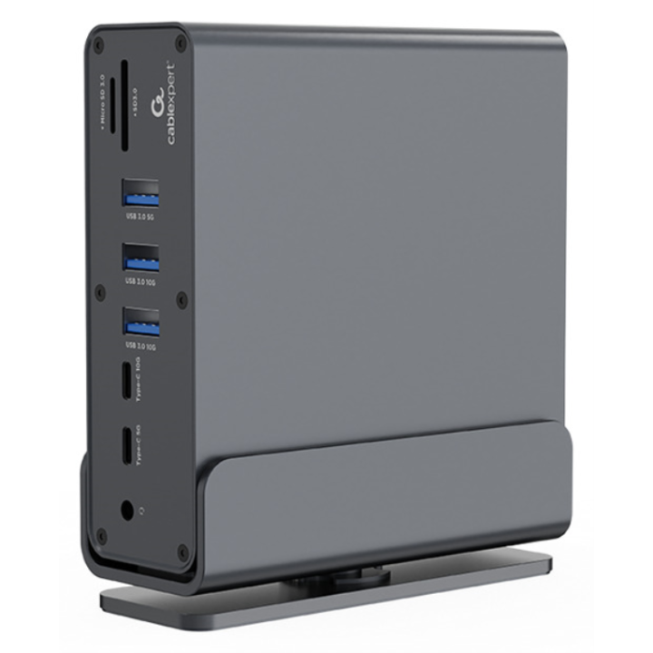 DOCK GEMBIRD A-CF-COMBO15-01 USB-C 15EN1 GRIS
