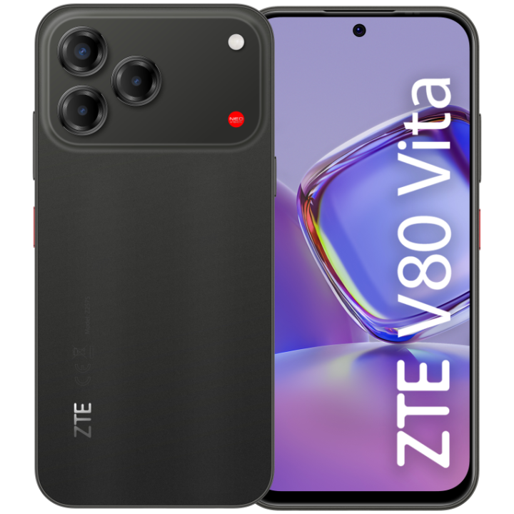 SMARTPHONE ZTE BLADE V80 VITA 4+10GB 256GB 16MP/50MP MIDNIGHT BLACK