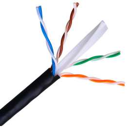 BOBINA CABLE RED AISENS EXTERIOR IMPERMEABLE RJ45 CAT.6 UTP 305M RIGIDO AWG24