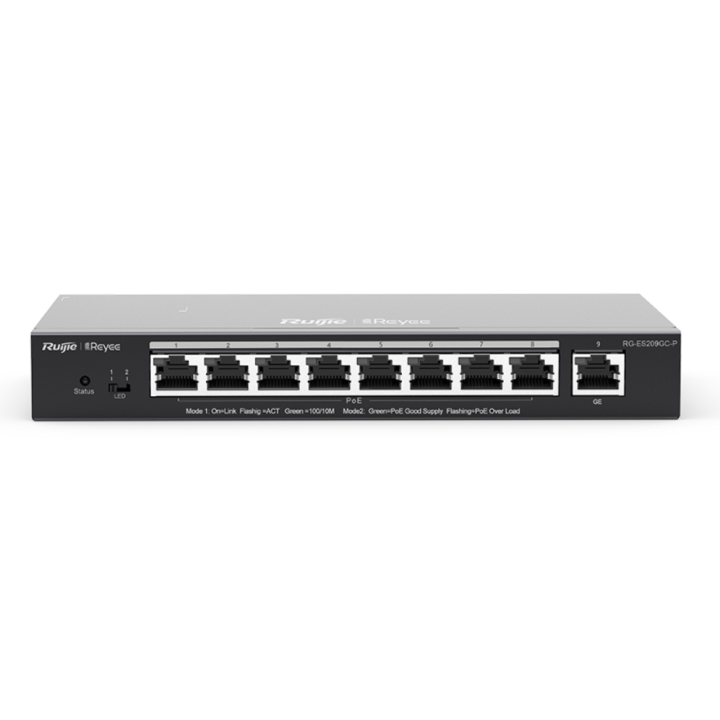 SWITCH RUIJIE REYEE RG-ES209GC-P GIGALAN 9p POE 120w
