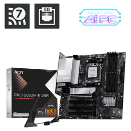 PLACA BASE MSI PRO B850M-P WIFI PCI-E x16 Gen5, M.2 Gen5
