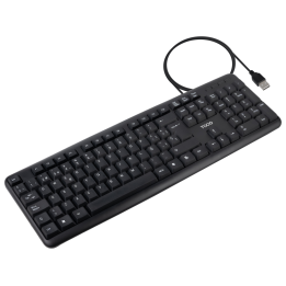 TECLADO TOOQ TQK-2002-B USB 104 TECLAS NEGRO