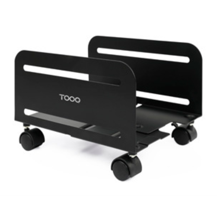 SOPORTE PARA CPU DE SUELO CON RUEDAS TOOQ UMCS0004-B NEGRO