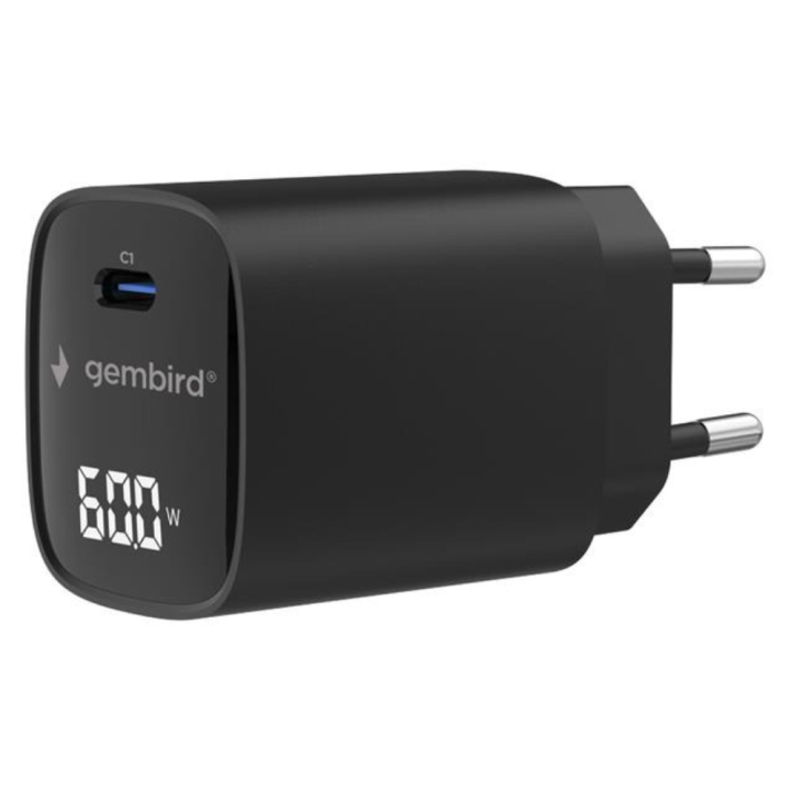 GEMBIRD TA-UC-1C-PD60LCD-01-BK CARGADOR