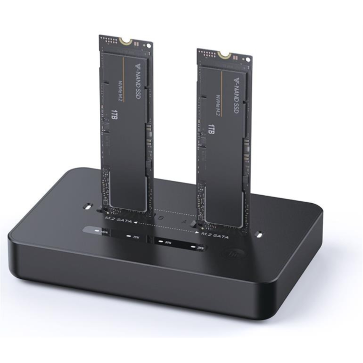 DOCK GEMBIRD DD2-U3M2 USB-C USB-C GRIS