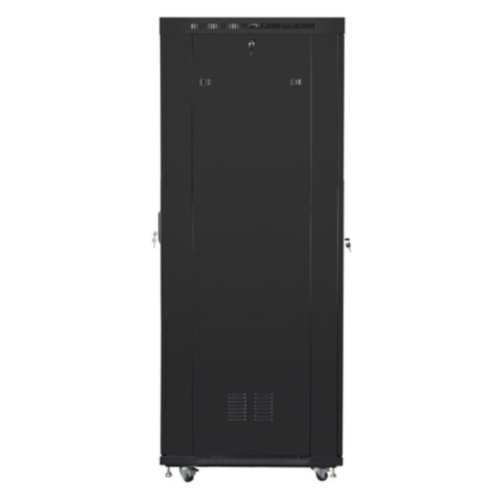 ARMARIO LANBERG RACK 19? 27U 800X1000 FLAT PACK NEGRO PUERTA PERFORADA CON LCD