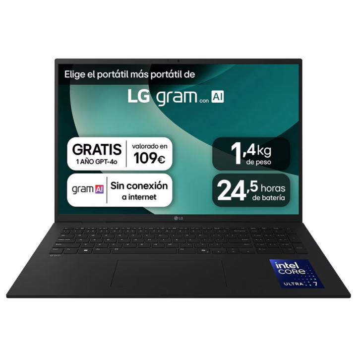 PORTATIL LG GRAM U7-258V 32GB 1TB 17" WQXGA W11H noAC