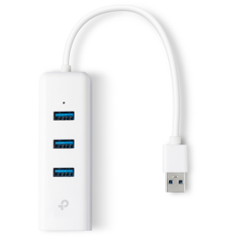 ADAPTADOR TP-LINK USB 3,0 A ETHERNET GIGA CON 3 PORT USB 3.0