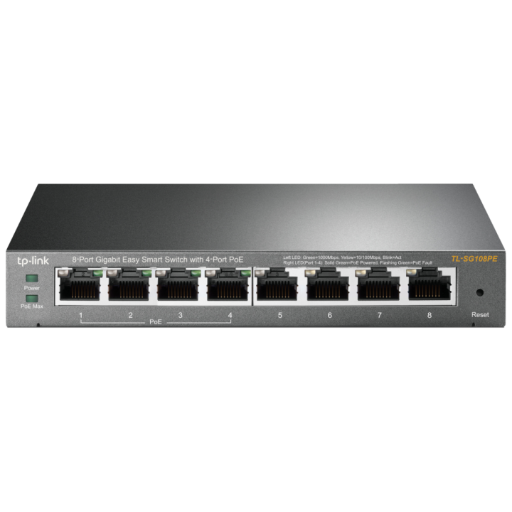 SWITCH TP-LINK 8 PORT GIGA 4 PORT POE EASY SMART