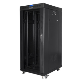 ARMARIO LANBERG RACK 19" 37U 800X1000 FLAT PACK NEGRO PUERTA CRISTAL CON LCD